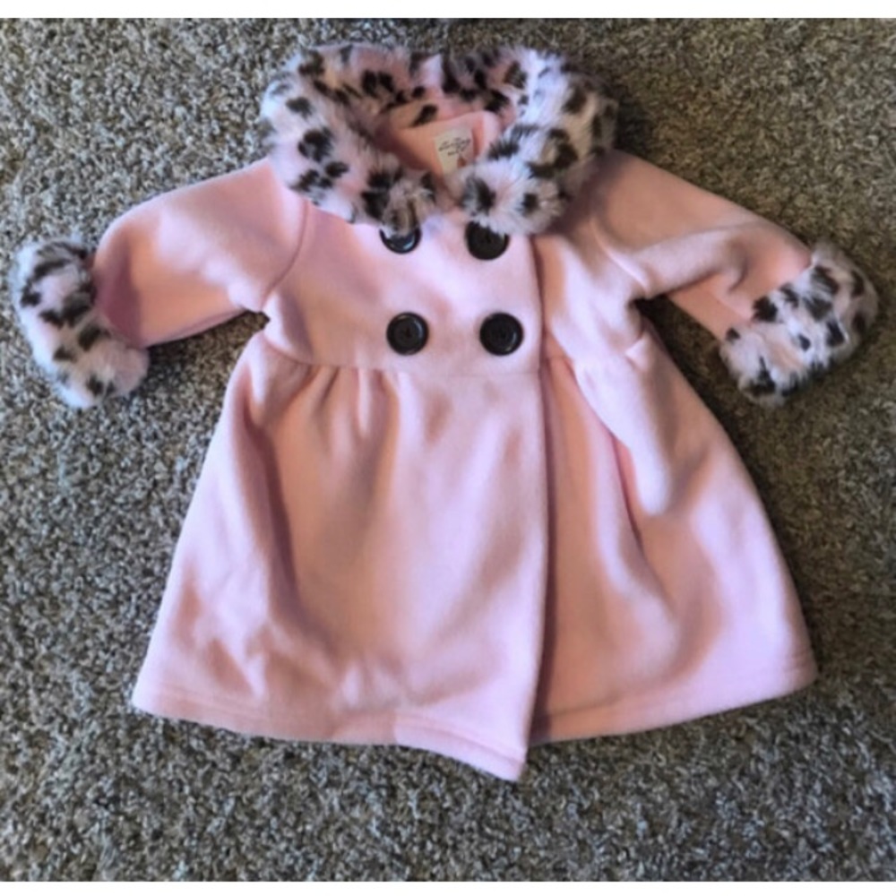 Girl’s pink coat. Size 6 mo.